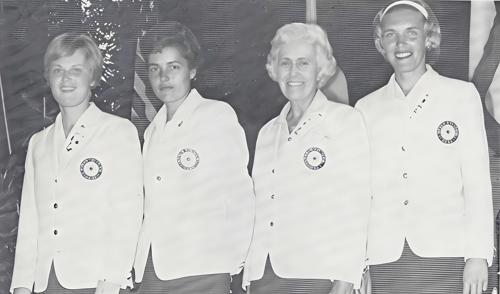 Miss Carol Sorenson, Miss Barbara McIntire, Mrs. Theodore W. Hawes, Miss Barbara Fay White